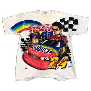 Vintage 1997 Jeff Gordon Winston Cup Champion Full Graphic Tee